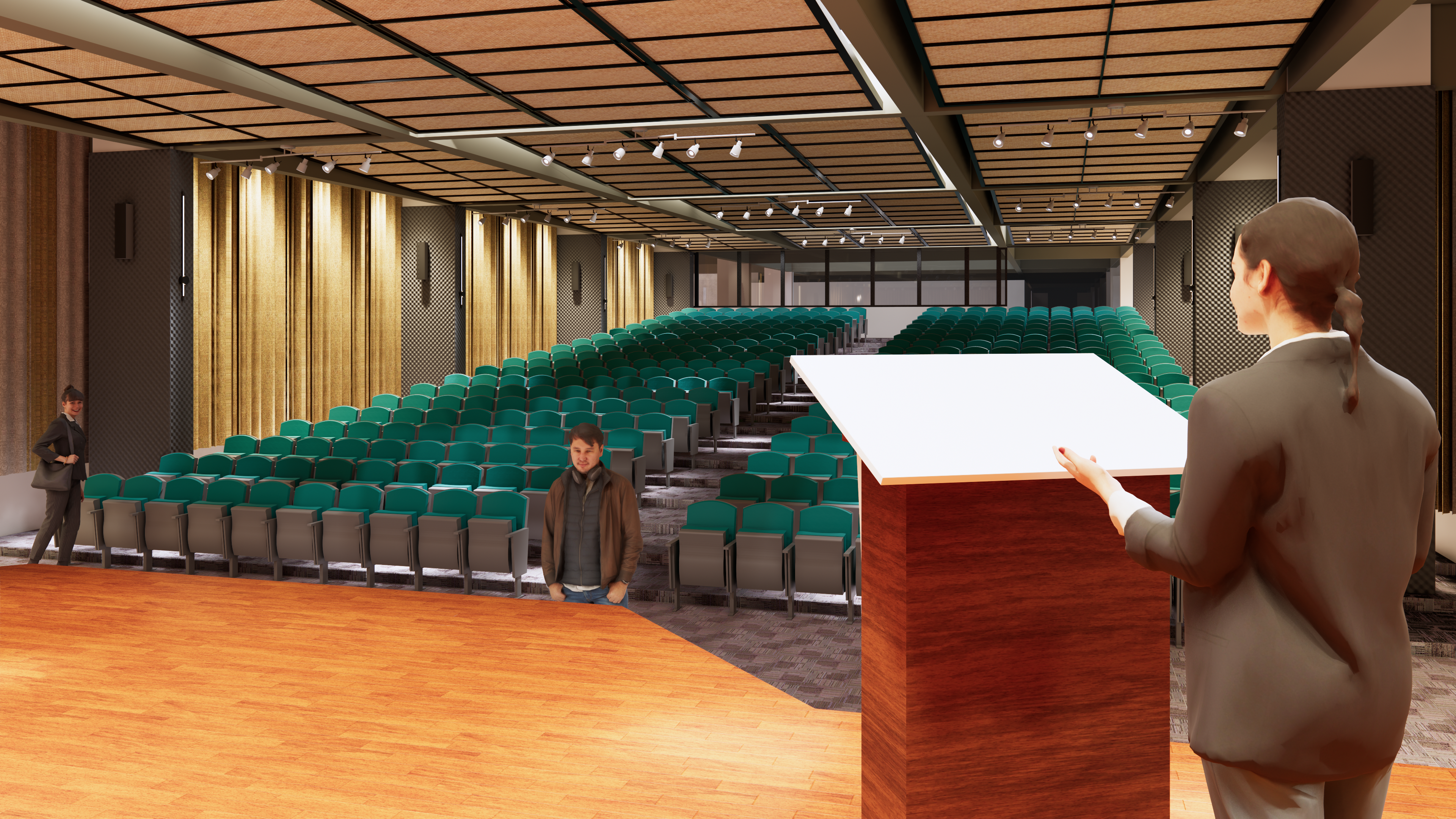 Students attending a career or academic session